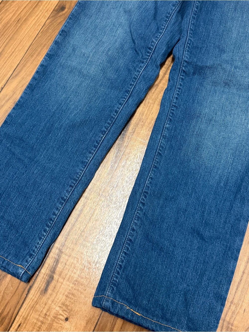 LL Bean Classic Fit Flannel Lined Jeans Blue Denim Medium Wash Mens 32x31 505661 - Picture 3 of 14